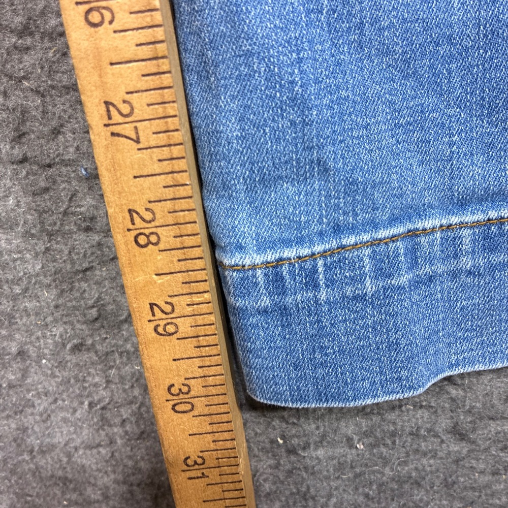Talbots Wide Leg Crop Jeans Women 6 Blue High Rise Denim Stretch Casual Boho Mom - Picture 6 of 9